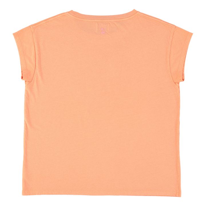 T-Shirt Louise Coton et Lin | Corail- Image produit n°5