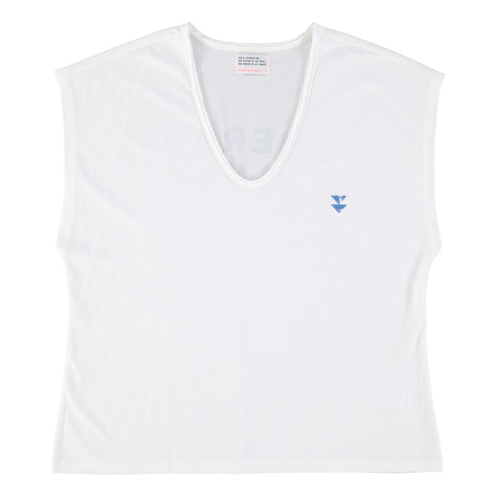 Camiseta de algodón orgánico Camille | Blanco- Imagen del producto n°0