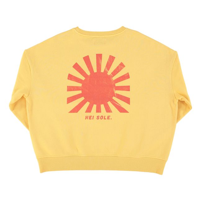 Julie Organic Cotton Sweater | Yellow