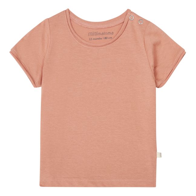 Camiseta de lino y algodón orgánico | Terracotta