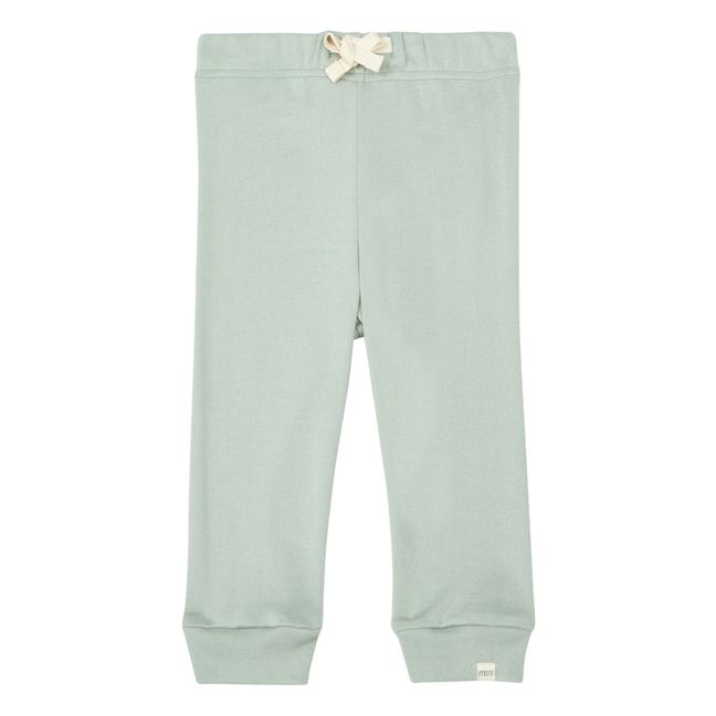 Finland Organic Cotton Sweatpants | Grey-green