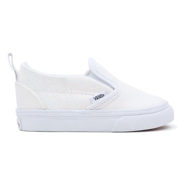 Slip-On Glitter Sneakers | Blanco