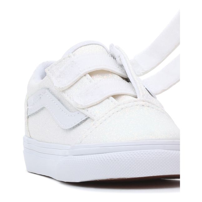 Baskets Scratchs Old Skool Glitter | Blanc