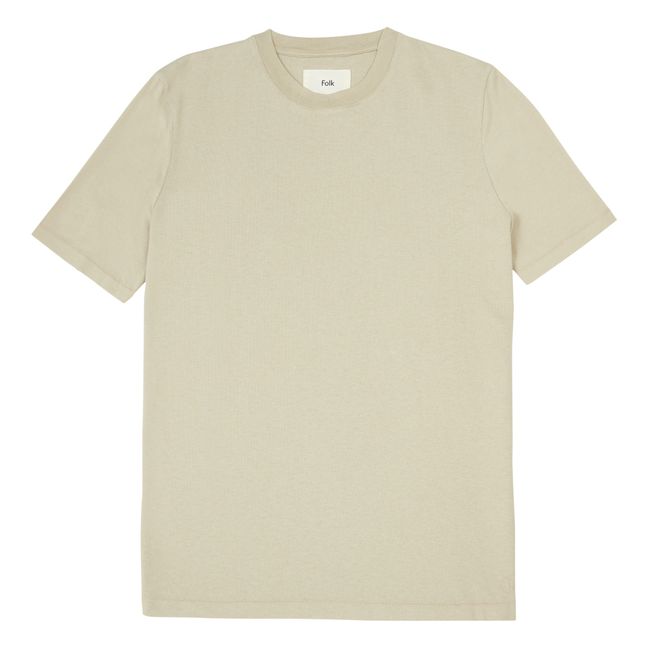 Contrast T-Shirt | Nude beige