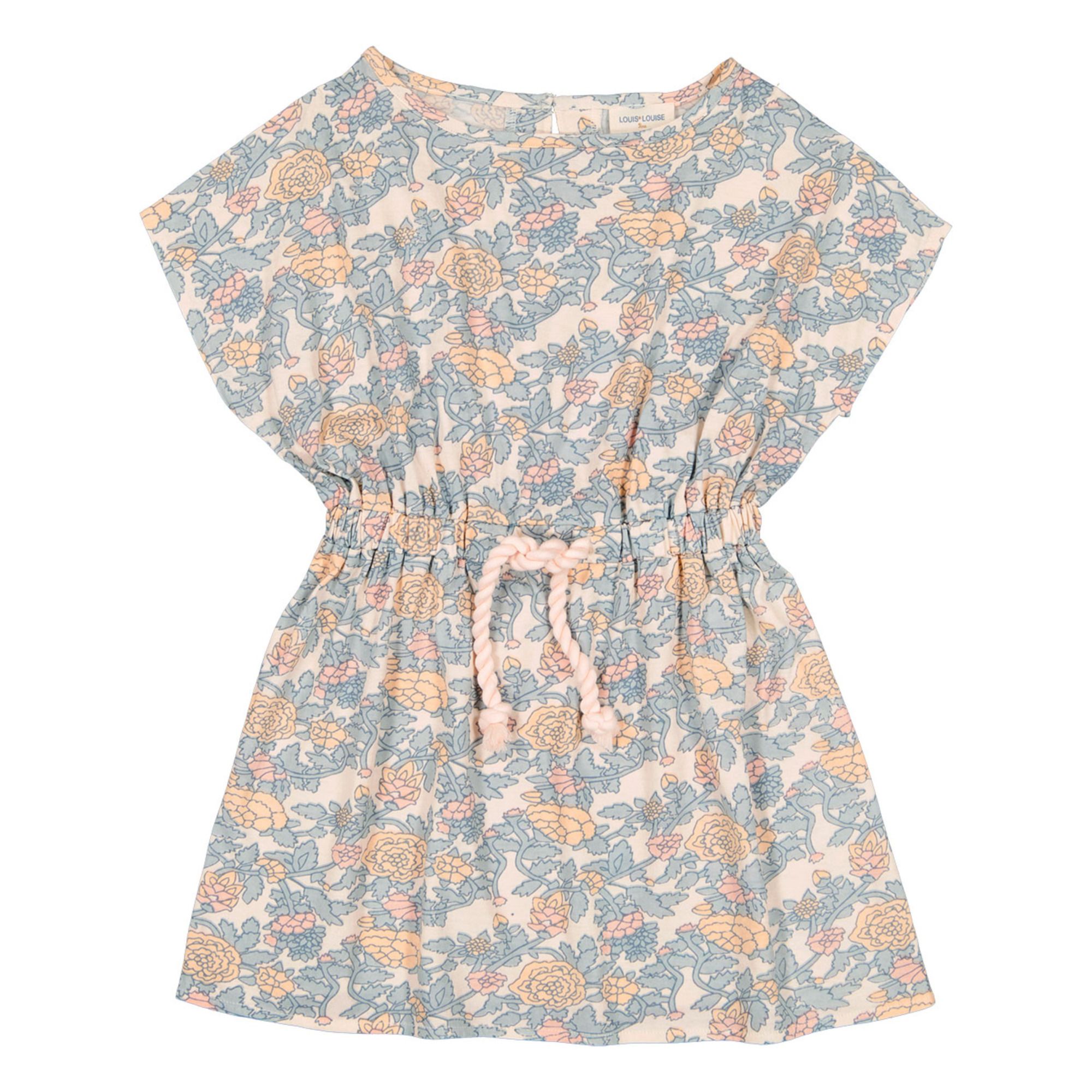 Abbie Floral Jersey Dress | Ecru- Product image n°0
