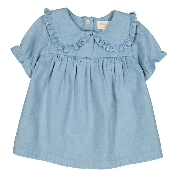 Robe Chambray Twiggy | Bleu jean- Image produit n°1