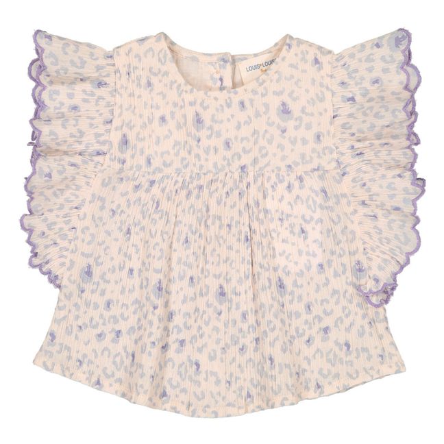 Blouse Crépon Léopard Jasmin | Ecru