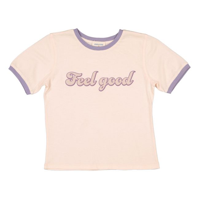 Feel Good USA T-Shirt | Pale pink