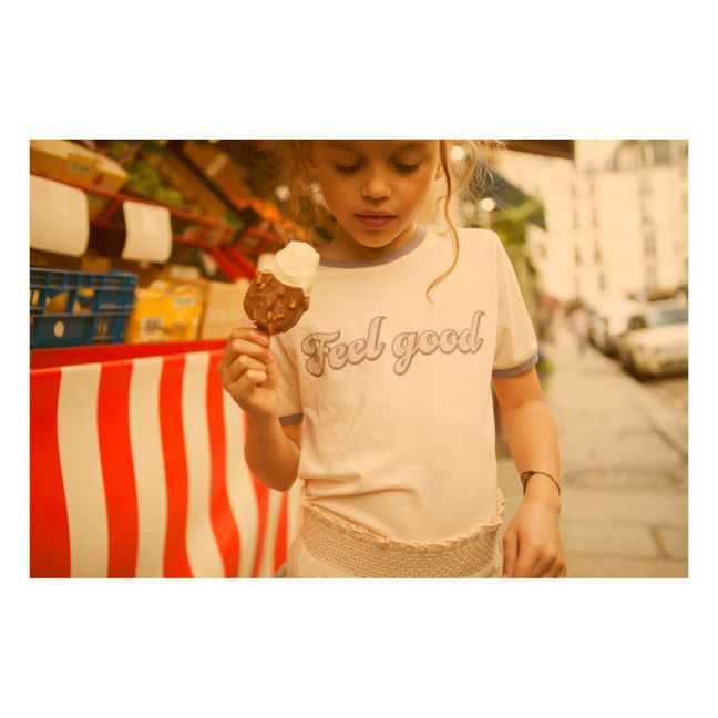 T-Shirt Feel Good USA | Rose pâle