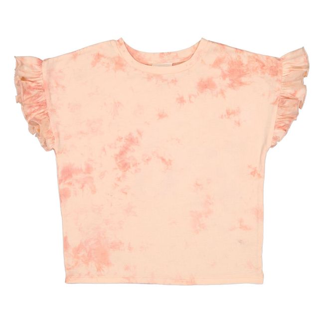 Naomie Tie-dye T-Shirt | Pale pink