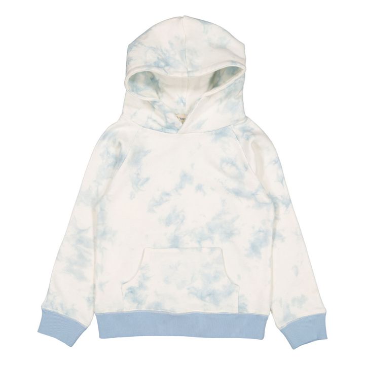 Kapuzen-Sweatshirt Tie and Dye Board | Hellblau- Produktbild Nr. 0