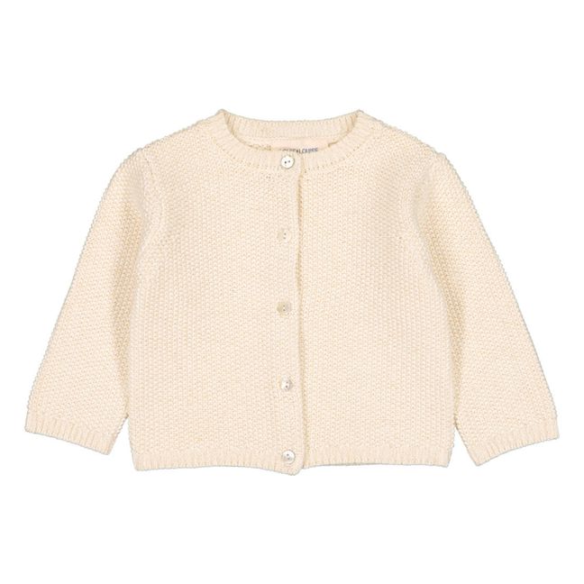 Cardigan Lurex Vianni | Ecru