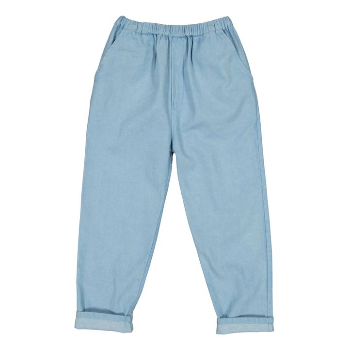 Pantalon Chambray Gazelle | Bleu jean- Image produit n°1