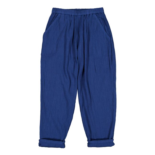 Pantalon Crépon Gazelle | Bleu marine