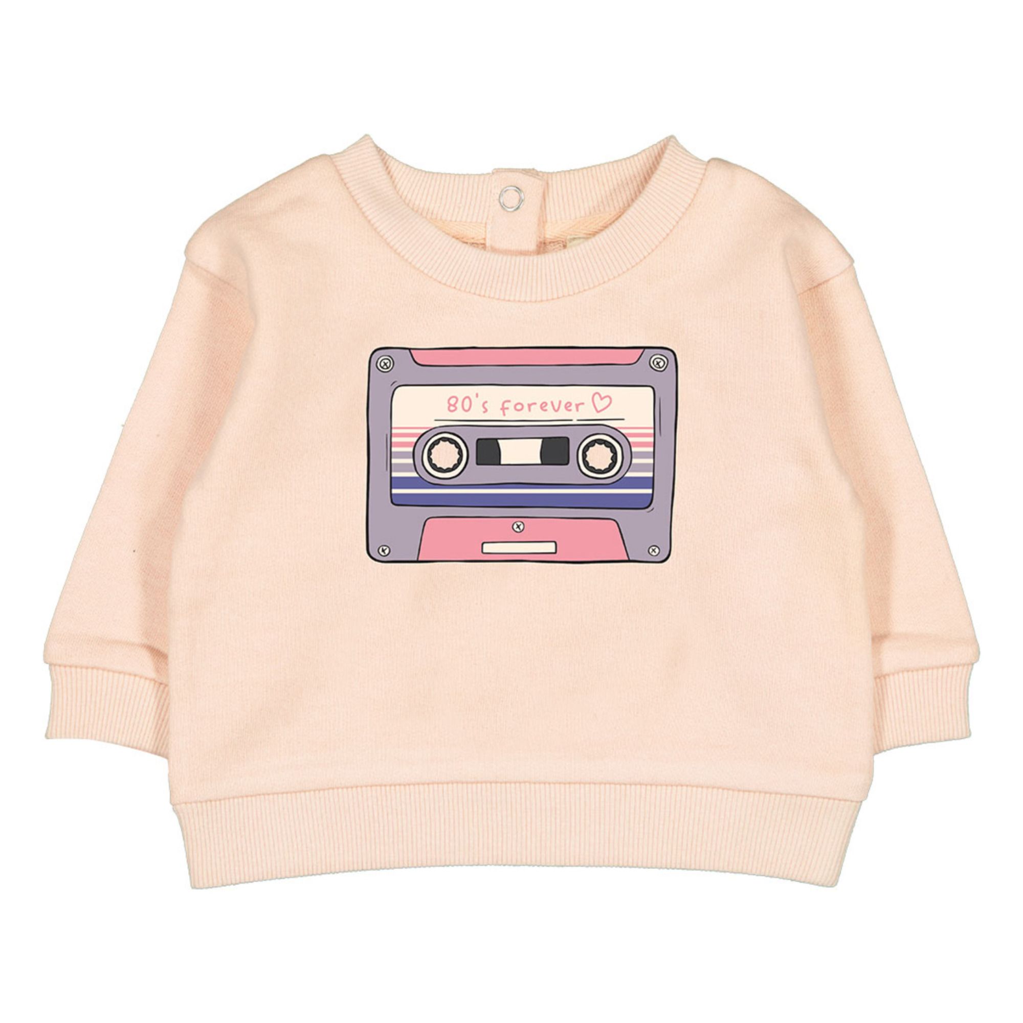 Sweatshirt Cassette Jim | Blassrosa- Produktbild Nr. 0