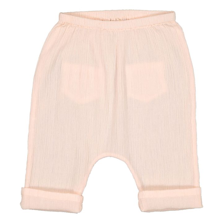 Pluderhose Krepp Dschungel | Mattrosa- Produktbild Nr. 1