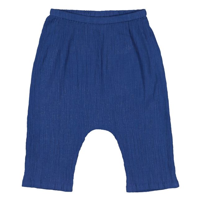 Pluderhose Krepp Dschungel | Navy