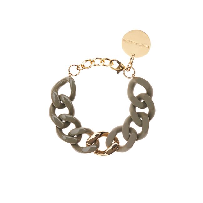 Bracelet Flat Chain W Gold | Olive