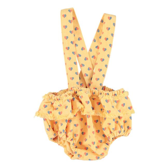 Heart Suspender Bloomer | Yellow