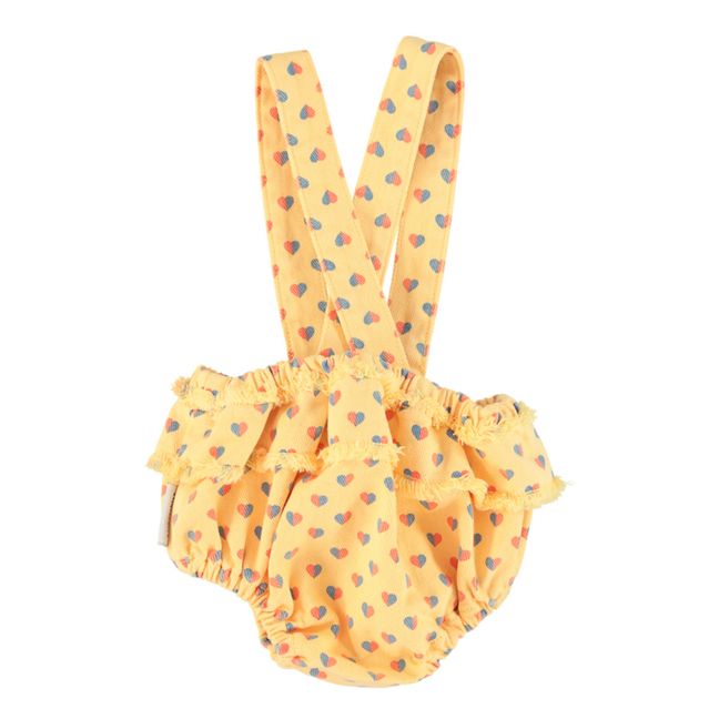 Heart Suspender Bloomer | Yellow