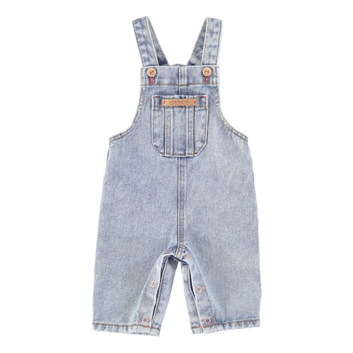 Piupiuchick - Baby Denim Overalls - Denim blue | Smallable