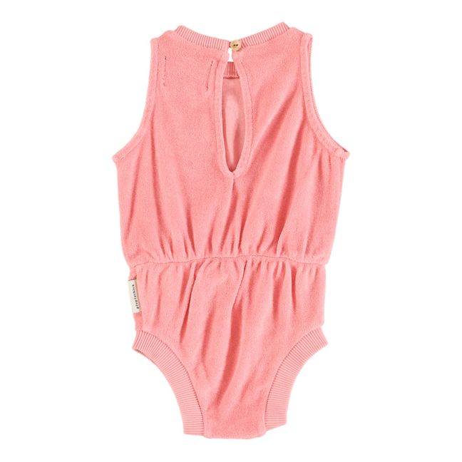 Vacay Organic Cotton Terry Playsuit | Pink