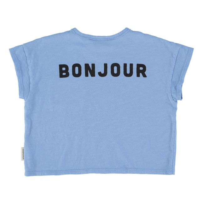 T-Shirt "Hello in French" | Bleu