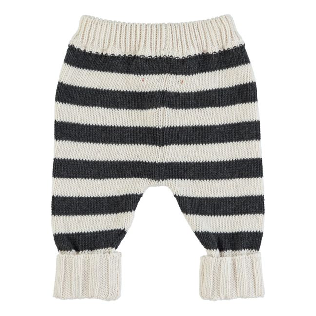 Organic Knit Striped Leggings | Crudo