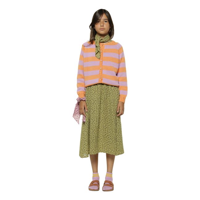 Organic Knit Striped Cardigan | Naranja