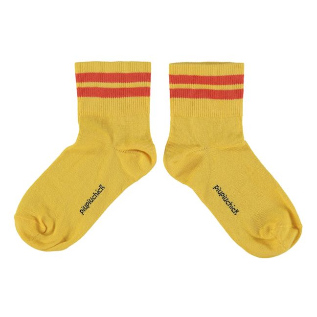 Chaussettes à Rayures | Jaune