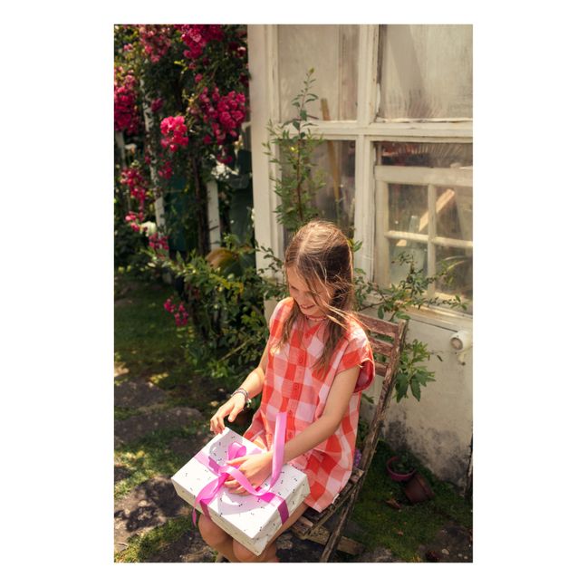 Organic Cotton Gingham "Vacay" Playsuit | Rosa