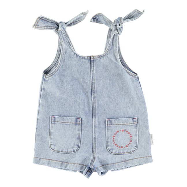 Playsuit Denim mit Bändern | Denim