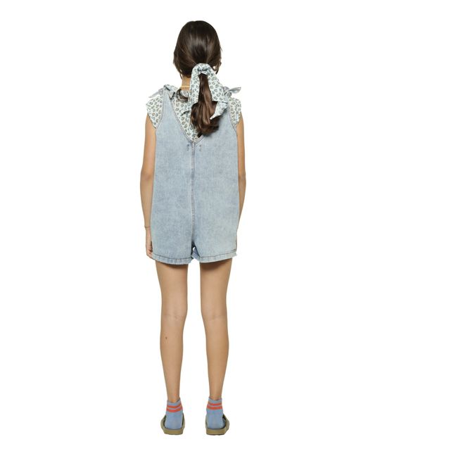 Playsuit Denim mit Bändern | Denim