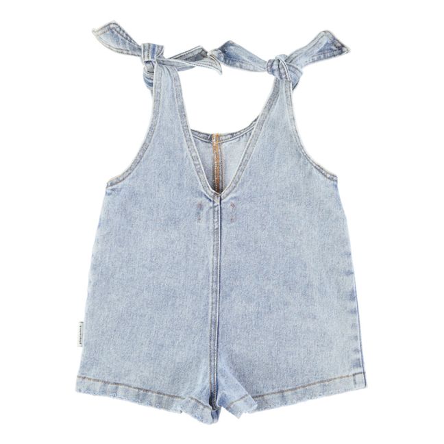 Playsuit Denim mit Bändern | Denim