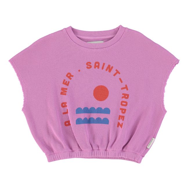 Saint-Tropez Organic Cotton Top | Fuchsia