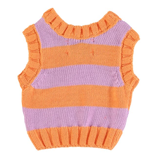 Organic Cotton Striped Sweater | Naranja