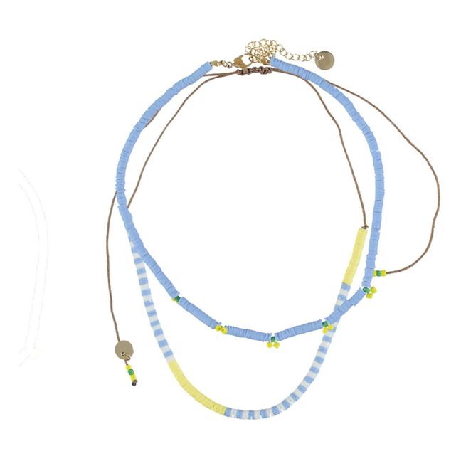 Pearl Necklace | Light blue