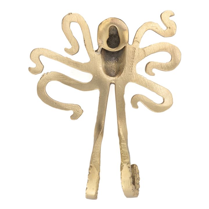 Haken Ella Octopus aus recyceltem Messing | Gold- Produktbild Nr. 3