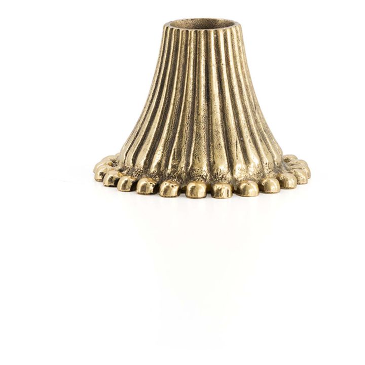 Aya Recycled Brass Candlestick | Gold- Product image n°0