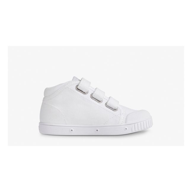 hohe Sneakers mit Schnürsenkel B2 Canvas | Weiß