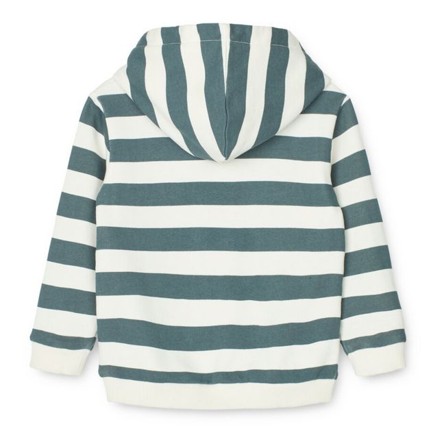Sweat à capuche Coton Bio Hldur | Bleu gris