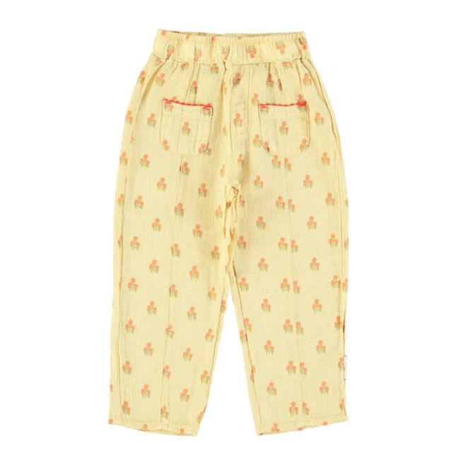 Flower Cotton Gauze Pants | Amarillo palo
