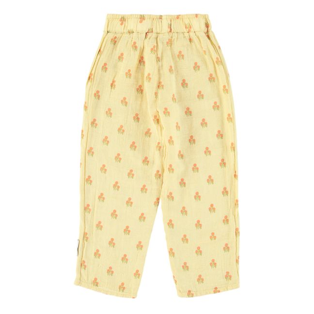 Flower Cotton Gauze Pants | Amarillo palo