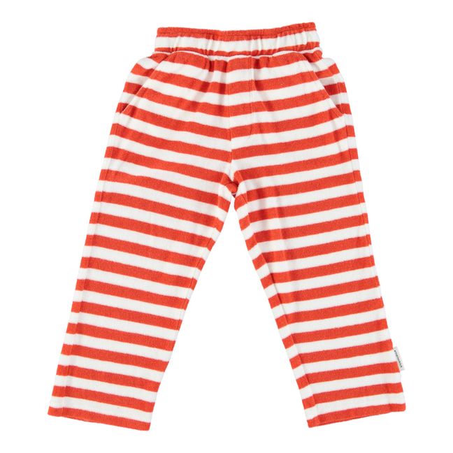 Striped Organic Cotton Trousers | Rojo