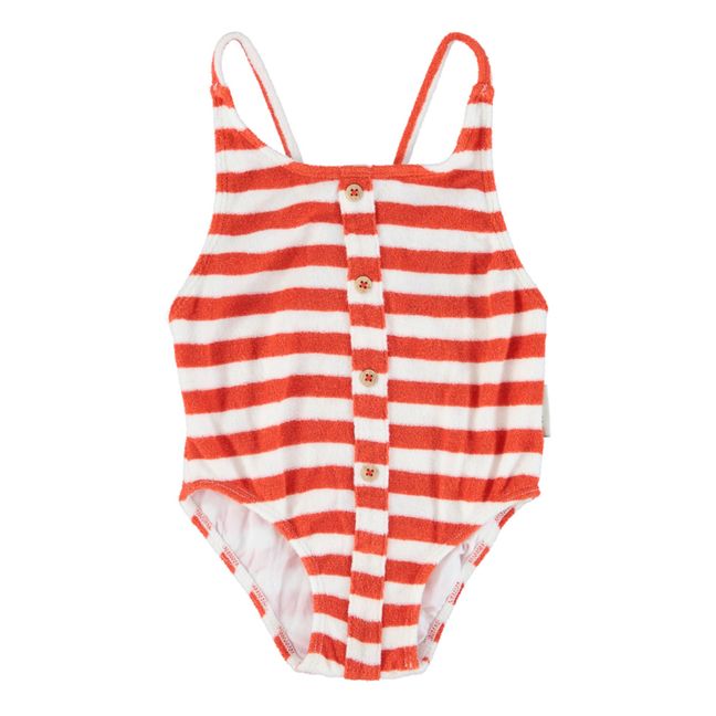 One-Piece Organic Terry Swimsuit | Red