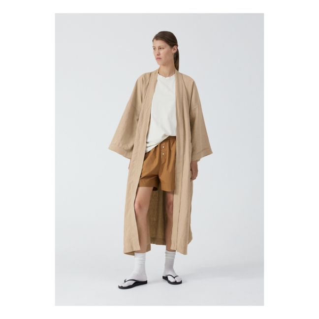 Linen Kimono | Beige
