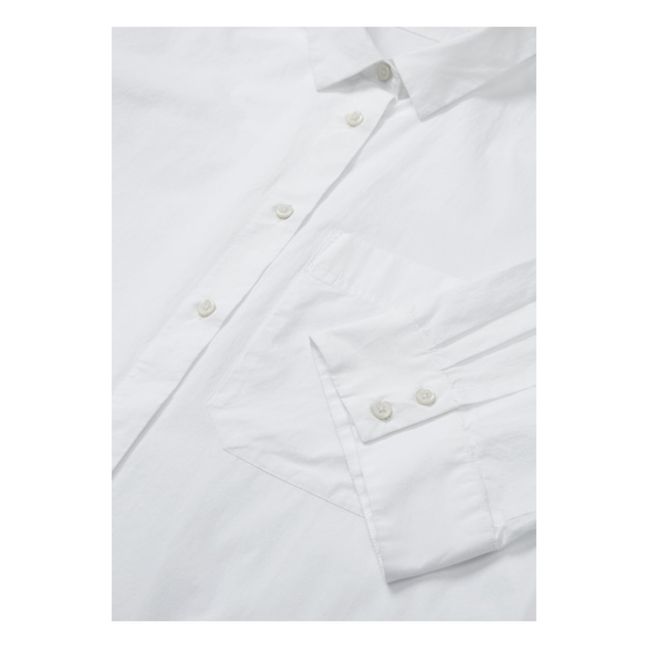 Eliza Organic Cotton Shirt Dress | Weiß