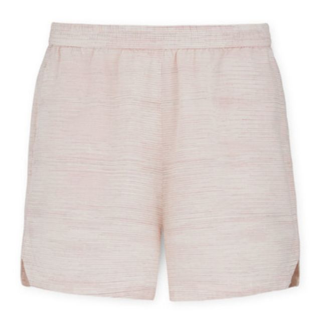 Hella Narrow Striped Organic Cotton Shorts | Rosa chiaro