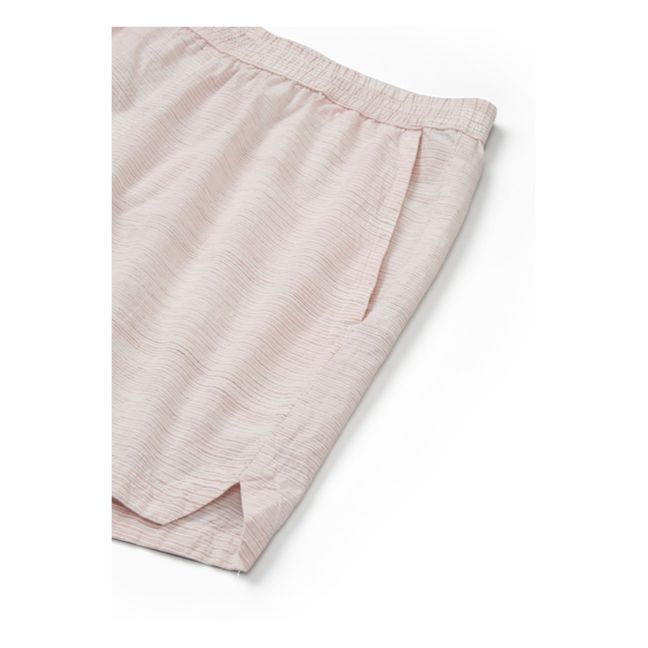 Hella Narrow Striped Organic Cotton Shorts | Rosa chiaro