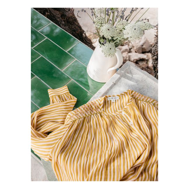 Blusa de rayas Julian | Ocre